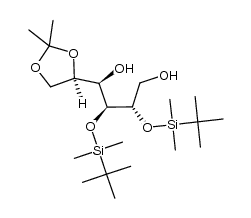 (1R,2S,3S)-2,3-bis((tert-butyldimethylsilyl)oxy)-1-((R)-2,2-dimethyl-1,3-dioxolan-4-yl)butane-1,4-diol结构式