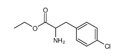 rac-(R*)-2-Amino-3-(4-chlorophenyl)propionic acid ethyl ester Structure