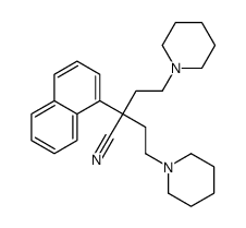 2-naphthalen-1-yl-4-piperidin-1-yl-2-(2-piperidin-1-ylethyl)butanenitrile结构式