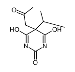 5-(2-oxopropyl)-5-propan-2-yl-1,3-diazinane-2,4,6-trione structure