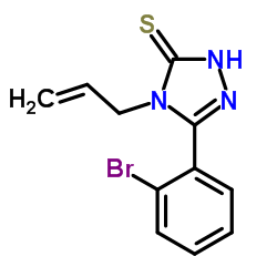 4-Allyl-5-(2-bromophenyl)-2,4-dihydro-3H-1,2,4-triazole-3-thione结构式