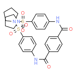 N,N'-Bis[4-(1-pyrrolidinylsulfonyl)phenyl]terephthalamide structure