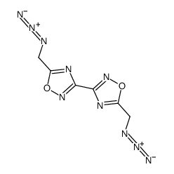 5-(azidomethyl)-3-[5-(azidomethyl)-1,2,4-oxadiazol-3-yl]-1,2,4-oxadiazole Structure
