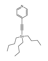 4-(tributylstannylethynyl)pyridine结构式