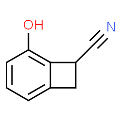 Bicyclo[4.2.0]octa-1,3,5-triene-7-carbonitrile, 5-hydroxy- (9CI)结构式