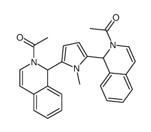 1-[1-[5-(2-acetyl-1H-isoquinolin-1-yl)-1-methylpyrrol-2-yl]-1H-isoquinolin-2-yl]ethanone Structure