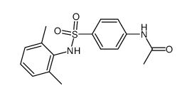 N-acetyl-sulfanilic acid-(2,6-dimethyl-anilide) structure