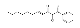 1-chloro-1-(phenylsulfinyl)dec-3-ene-2-one结构式