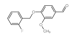 4-[(2-fluorophenyl)methoxy]-3-methoxybenzaldehyde Structure