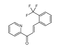 (E)-1-pyridin-2-yl-3-[2-(trifluoromethyl)phenyl]prop-2-en-1-one结构式