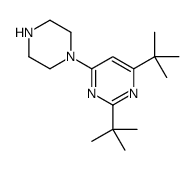 2,4-ditert-butyl-6-piperazin-1-ylpyrimidine Structure