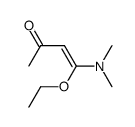 4-(dimethylamino)-4-ethoxy-3-buten-2-one结构式