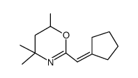 2-cyclopentylidenemethyl-4,4,6-trimethyl-5,6-dihydro-4H-[1,3]oxazine结构式