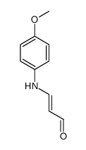 3-(4-methoxyanilino)prop-2-enal结构式