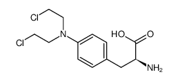 2-AMINO-3-(4-(BIS(2-CHLOROETHYL)AMINO)PHENYL)PROPANOIC ACID结构式