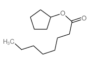 cyclopentyl octanoate Structure