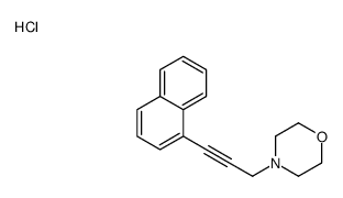 4-(3-naphthalen-1-ylprop-2-ynyl)morpholine,hydrochloride结构式