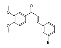 (E)-3-(3-bromophenyl)-1-(3,4-dimethoxyphenyl)prop-2-en-1-one Structure