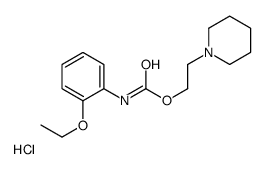 2-piperidin-1-ium-1-ylethyl N-(2-ethoxyphenyl)carbamate,chloride Structure