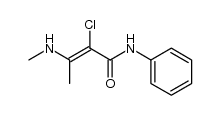 2-chloro-3-methylamino-but-2-enoic acid anilide Structure