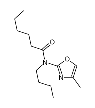 N-butyl-N-(4-methyl-1,3-oxazol-2-yl)hexanamide Structure