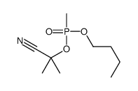 2-[butoxy(methyl)phosphoryl]oxy-2-methylpropanenitrile Structure