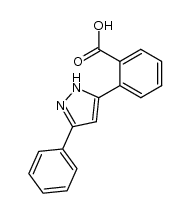 2-(3'-phenylpyrazol-5'-yl)benzoic acid结构式