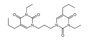 3-ethyl-1-[3-(3-ethyl-2,4-dioxo-5-propylpyrimidin-1-yl)propyl]-5-propylpyrimidine-2,4-dione Structure