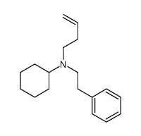 N-but-3-enyl-N-(2-phenylethyl)cyclohexanamine结构式