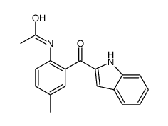 N-[2-(1H-indole-2-carbonyl)-4-methylphenyl]acetamide结构式