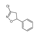 3-chloro-5-phenyl-4,5-dihydro-1,2-oxazole结构式