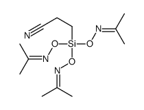 3-tris[(propan-2-ylideneamino)oxy]silylpropanenitrile结构式