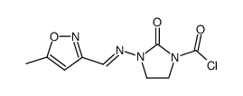 3-(5-methyl-isoxazol-3-ylmethyleneamino)-2-oxo-imidazolidine-1-carbonyl chloride结构式