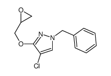 1-benzyl-4-chloro-3-(oxiran-2-ylmethoxy)pyrazole结构式