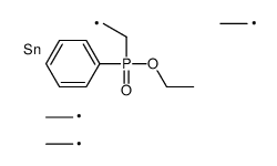 2-[ethoxy(phenyl)phosphoryl]ethyl-triethylstannane Structure