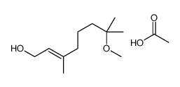 acetic acid,7-methoxy-3,7-dimethyloct-2-en-1-ol Structure