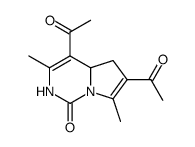 4,6-diacetyl-3,7-dimethyl-4a,5-dihydro-2H-pyrrolo[1,2-c]pyrimidin-1-one Structure