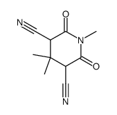 1,4,4-trimethyl-2,6-dioxo-piperidine-3,5-dicarbonitrile Structure