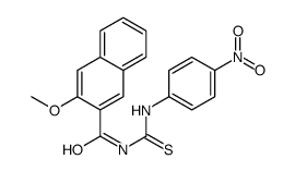 3-methoxy-N-[(4-nitrophenyl)carbamothioyl]naphthalene-2-carboxamide结构式