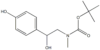 tert-butyl (2-hydroxy-2-(4-hydroxyphenyl)ethyl)(methyl)carbamate Structure