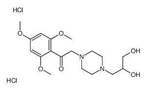 2-[4-(2,3-dihydroxypropyl)piperazin-1-yl]-1-(2,4,6-trimethoxyphenyl)ethanone,dihydrochloride Structure