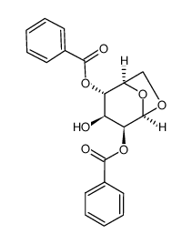 1,6-anhydro-2,4-di-O-benzoyl-β-D-mannopyranose Structure