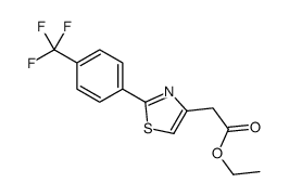 Ethyl2-{2-[4-(trifluoromethyl)phenyl]-1,3-thiazol-4-yl}acetate图片