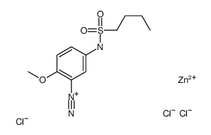 5-[(butylsulphonyl)amino]-2-methoxybenzenediazonium chloride, compound with zinc chloride结构式