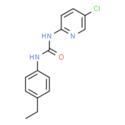 N-(5-chloropyridin-2-yl)-N'-(4-ethylphenyl)urea结构式