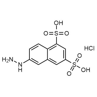 6-肼基萘-1,3-二磺酸盐酸盐结构式