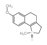 7-methoxy-1-methyl-1-sulfanylidene-2,3,4,5-tetrahydrobenzo[g]phosphindole Structure