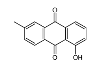 1-hydroxy-6-methylanthracene-9,10-dione Structure