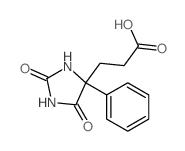 3-(2,5-dioxo-4-phenyl-imidazolidin-4-yl)propanoic acid structure