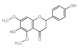 4H-1-Benzopyran-4-one,2,3-dihydro-6-hydroxy-2-(4-hydroxyphenyl)-5,7-dimethoxy- structure